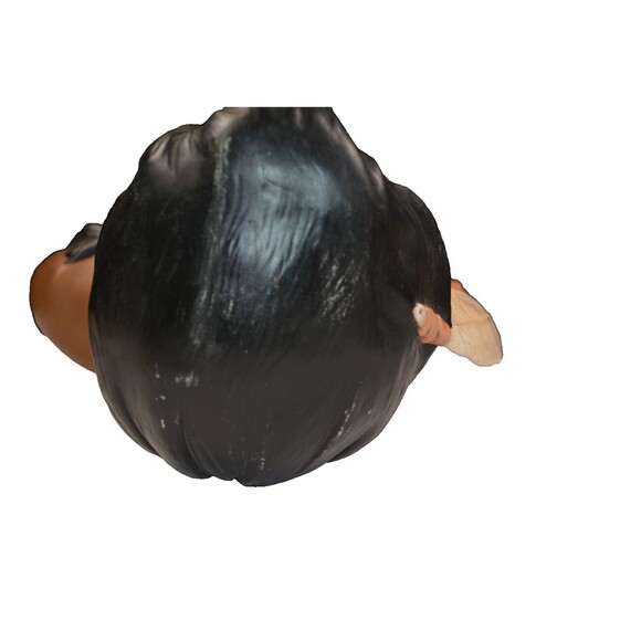 Vintage Native Americans Ceramic Head Bust Statues Hand Painted 11" H x 11" W - Picture 7 of 7